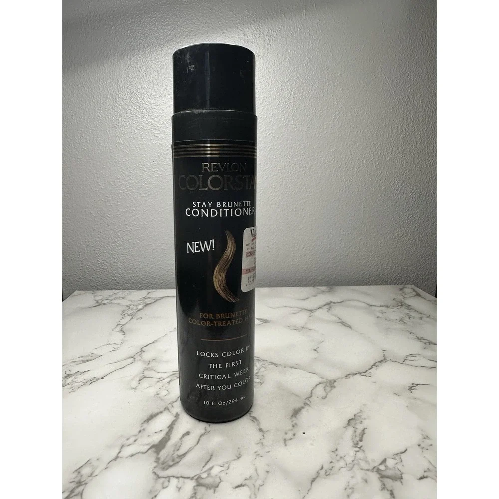 Vtg 90's Revlon Colorstay Stay Brunette Conditioner‎ Color Treated Hair 10oz